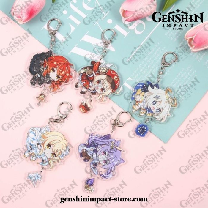 2021 Cute Lady Genshin Impact Keychain