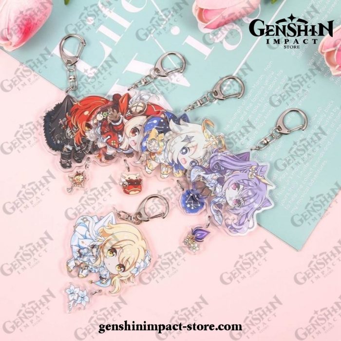 2021 Cute Lady Genshin Impact Keychain