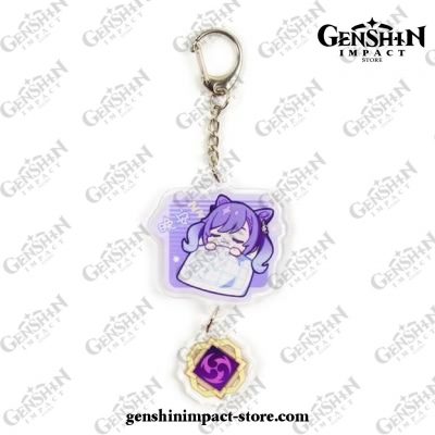 2021 Genshin Impact Keychain High Quality Keqing