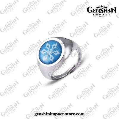 2021 Genshin Impact Vision Metal Rings Cryo