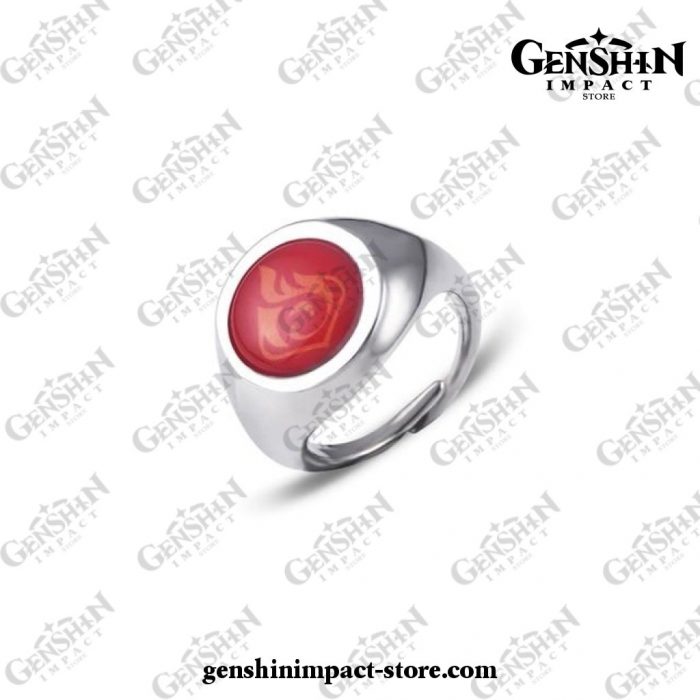 2021 Genshin Impact Vision Metal Rings Pyro