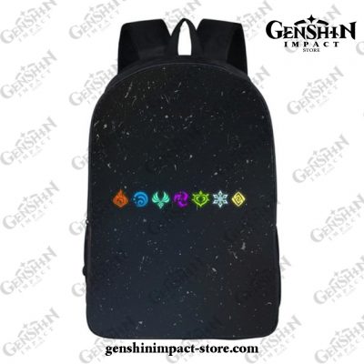 2021 Genshin Impact Vision Star Night Student Backpack