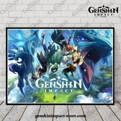 2021 New Game Genshin Impact 3D Poster Wall Art