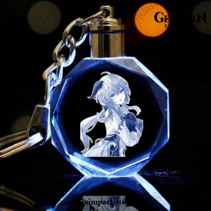 2021 New Genshin Impact Led Keychain Ganyu