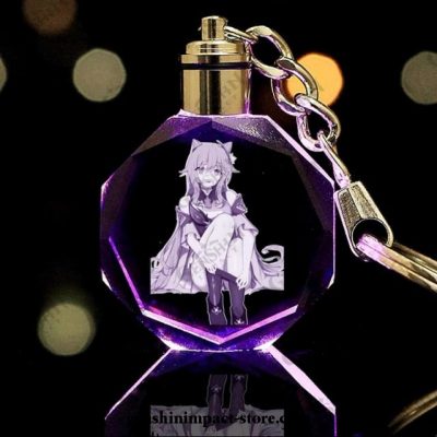 2021 New Genshin Impact Led Keychain Keqing