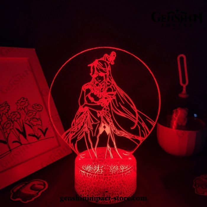 2021 Ningguang Genshin Impact Figure 3D Lamp Led Rgb Night Lights