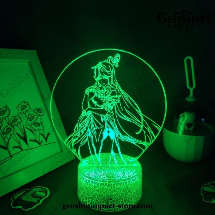 2021 Ningguang Genshin Impact Figure 3D Lamp Led Rgb Night Lights