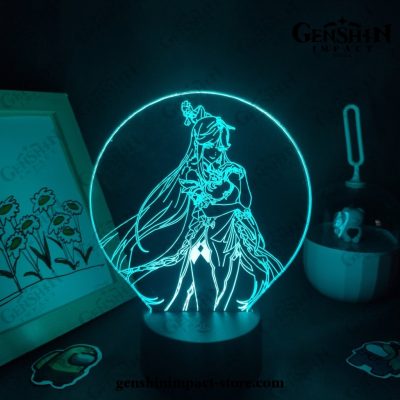2021 Ningguang Genshin Impact Figure 3D Lamp Led Rgb Night Lights