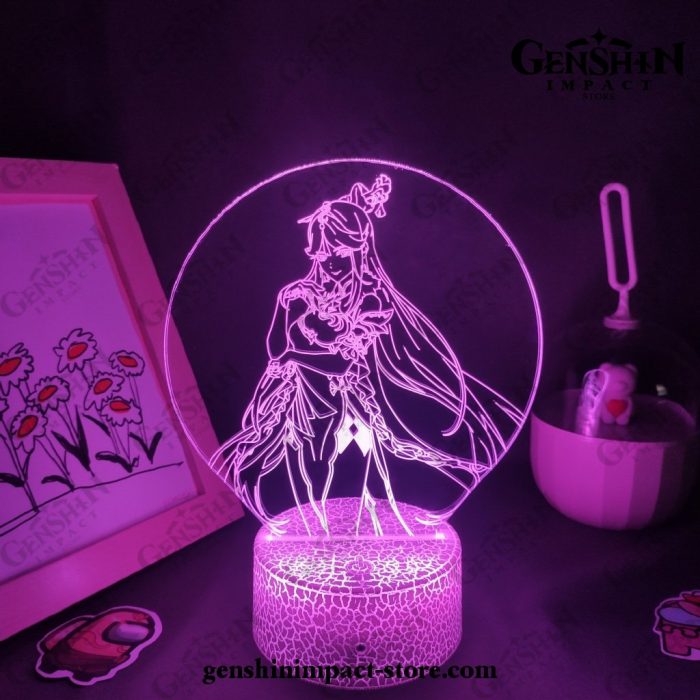 2021 Ningguang Genshin Impact Figure 3D Lamp Led Rgb Night Lights