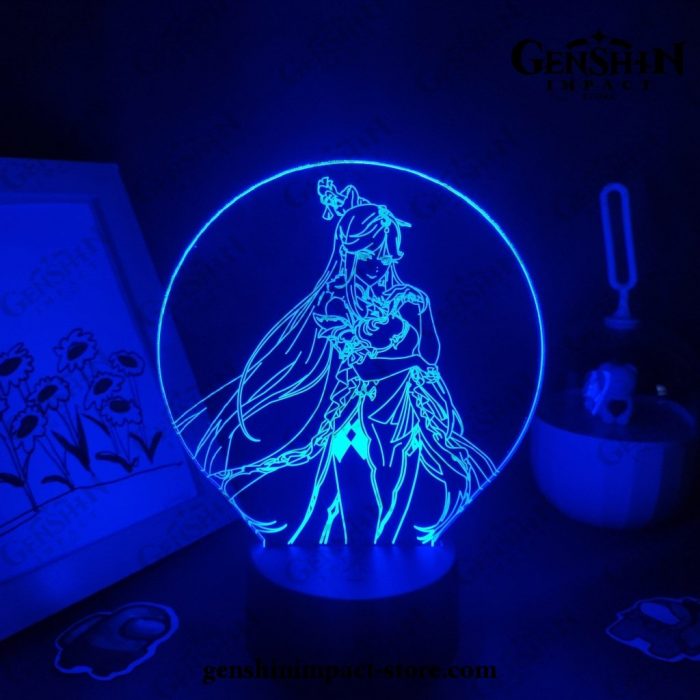 2021 Ningguang Genshin Impact Figure 3D Lamp Led Rgb Night Lights