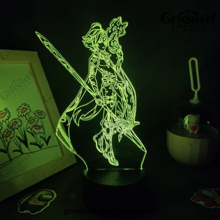 2021 Zhong Li Genshin Impact Figure 3D Lamp Led Rgb Night Lights