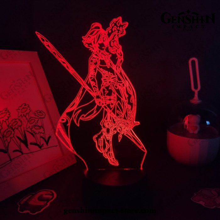 2021 Zhong Li Genshin Impact Figure 3D Lamp Led Rgb Night Lights