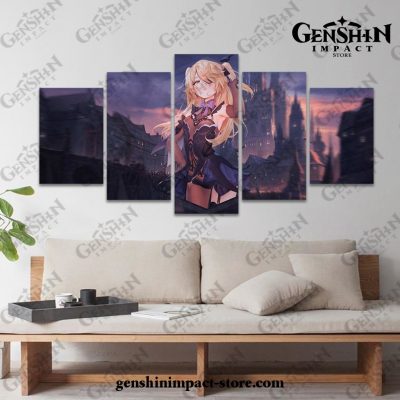 5 Pieces Fischl Genshin Impact Canvas Wall Art