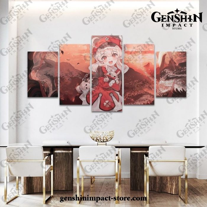 5 Pieces Klee Genshin Impact Canvas Wall Art