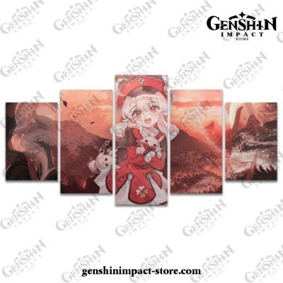 5 Pieces Klee Genshin Impact Canvas Wall Art