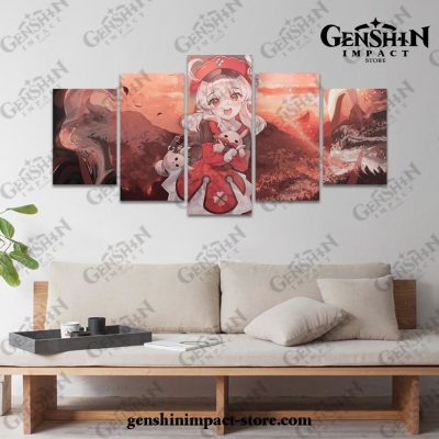 5 Pieces Klee Genshin Impact Canvas Wall Art