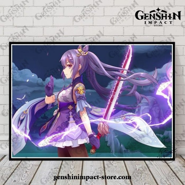 Beautiful Keqing Genshin Impact Wall Art