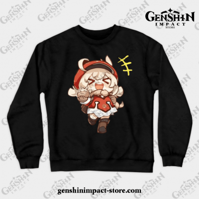 Bomb Girl [Genshin Impact] Crewneck Sweatshirt Black / S