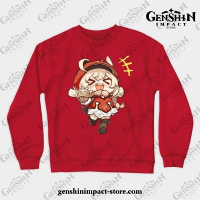Bomb Girl [Genshin Impact] Crewneck Sweatshirt Red / S