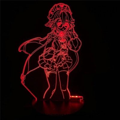 Cute Barbara Genshin Impact 3D Lamp Led Rgb Night Lights