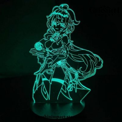 Cute Ganyu Genshin Impact Figure 3D Lamp Led Rgb Night Lights