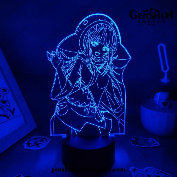 Cute Genshin Impact Figure 3D Lamp Led Rgb Night Lights