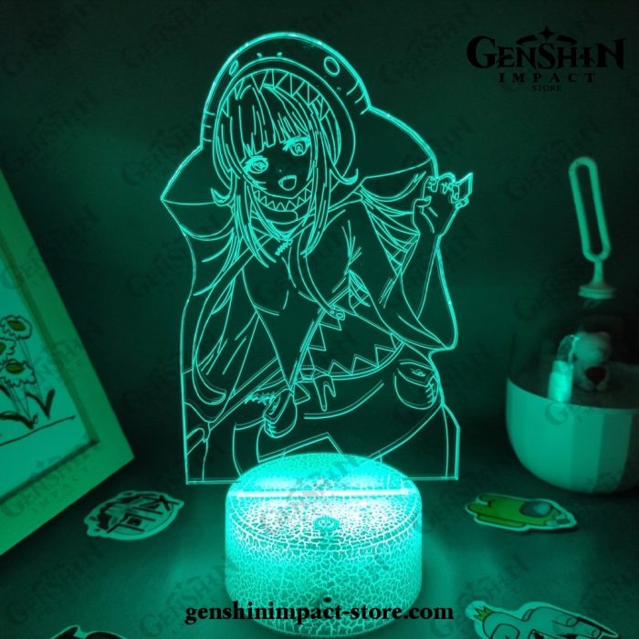 Cute Genshin Impact Figure 3D Lamp Led Rgb Night Lights