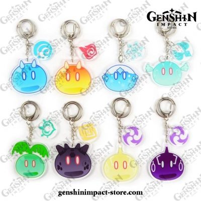 Cute Genshin Impact Slimes Keychain