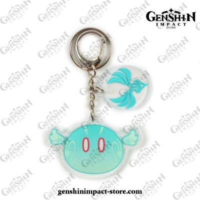 Cute Genshin Impact Slimes Keychain Anemo