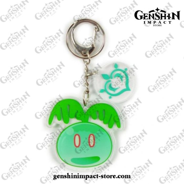 Cute Genshin Impact Slimes Keychain Dendro