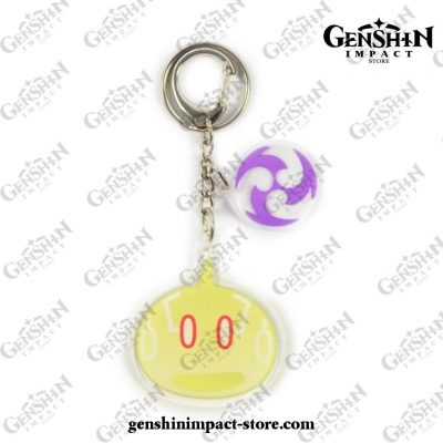 Cute Genshin Impact Slimes Keychain Electro 2