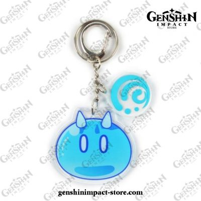 Cute Genshin Impact Slimes Keychain Hydro