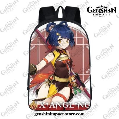 Cute Genshin Impact Xiangling 3D Student Backpack