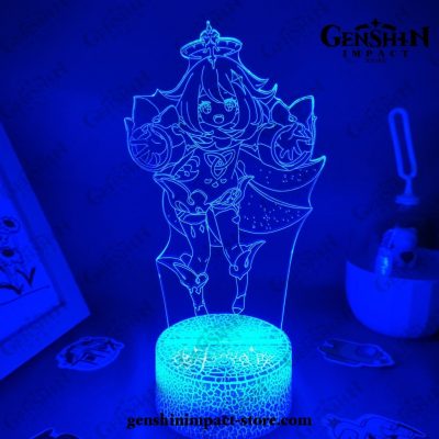 Cute Paimon Genshin Impact Figure 3D Lamp Led Rgb Night Lights