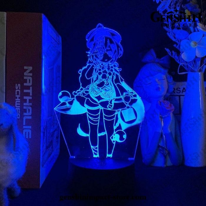 Cute Qiqi Genshin Impact Figure 3D Lamp Led Rgb Night Lights