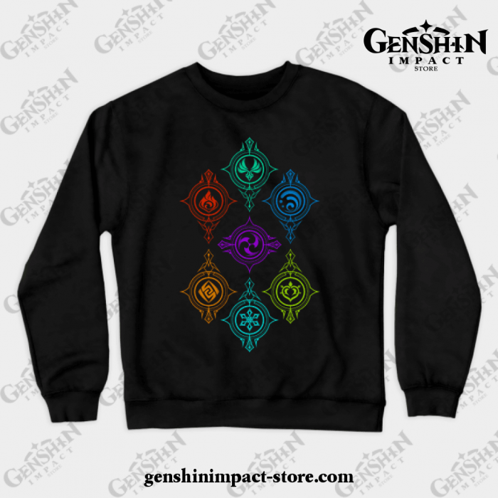 Elements Of World Crewneck Sweatshirt Black / S