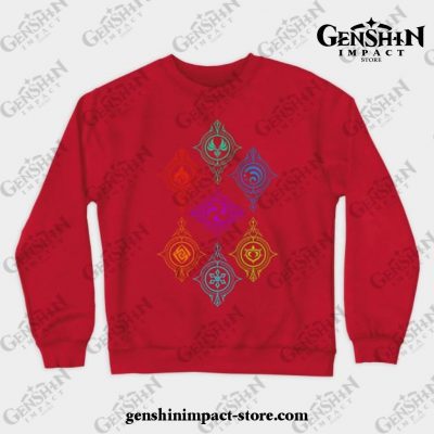 Elements Of World Crewneck Sweatshirt Red / S