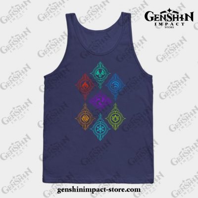 Elements Of World Tank Top Navy Blue / S