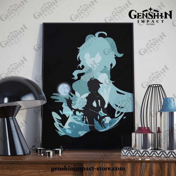 Ganyu Genshin Impact 3D Poster Wall Art