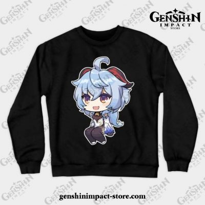 Ganyu [Genshin Impact] Crewneck Sweatshirt Black / S