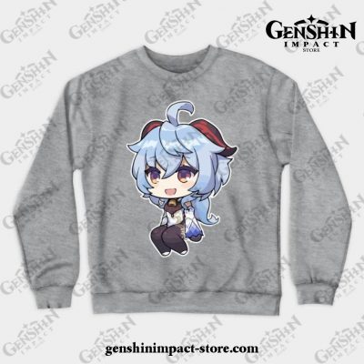 Ganyu [Genshin Impact] Crewneck Sweatshirt Gray / S