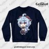 Ganyu [Genshin Impact] Crewneck Sweatshirt Navy Blue / S