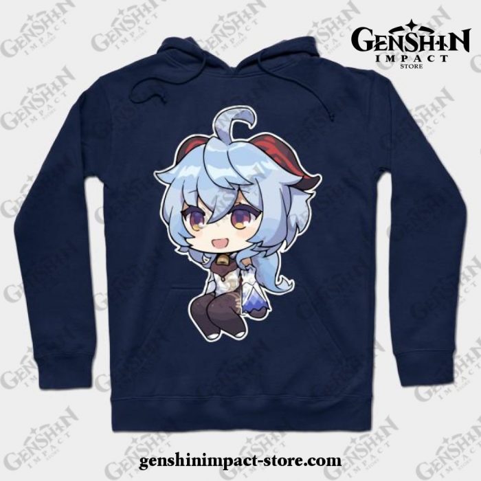 Ganyu [Genshin Impact] Hoodie Navy Blue / S