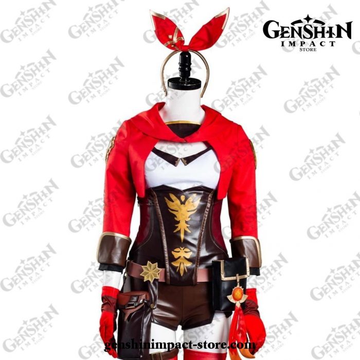 Genshin Impact Amber Cosplay Costume Jumpsuit Outfits