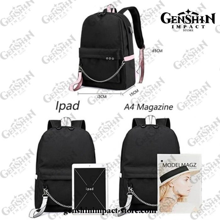 Genshin Impact Amber Waterproof Backpack Children School Bags