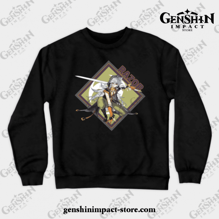 Genshin Impact Collection - Razor Crewneck Sweatshirt Black / S