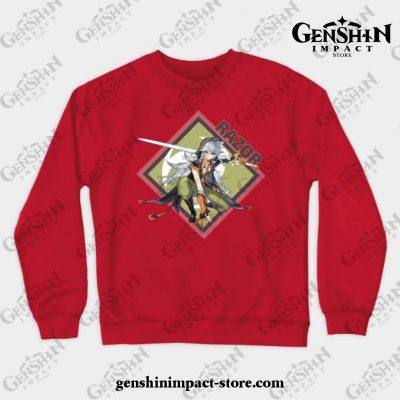 Genshin Impact Collection - Razor Crewneck Sweatshirt Red / S