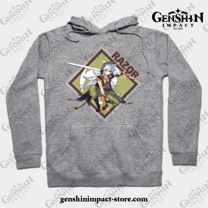 Genshin Impact Collection - Razor Hoodie Gray / S