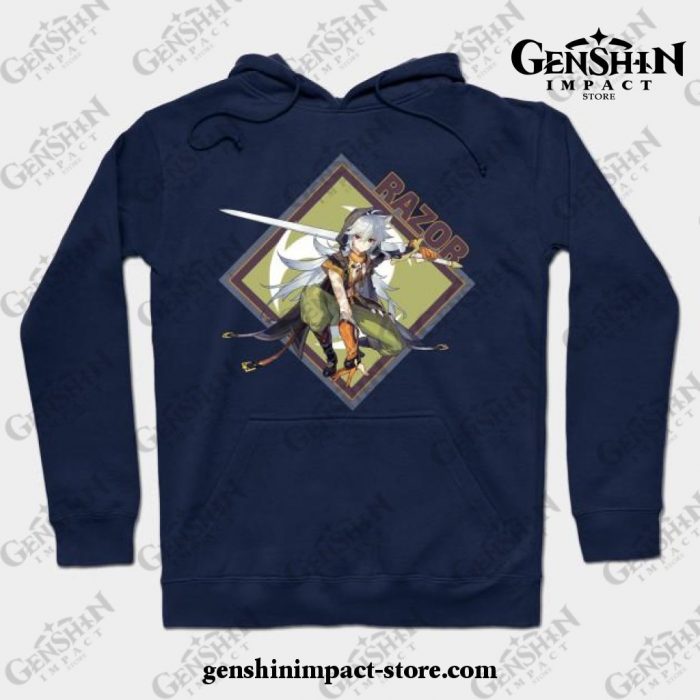 Genshin Impact Collection - Razor Hoodie Navy Blue / S