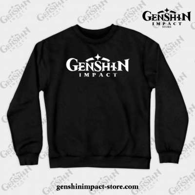 Genshin Impact Crewneck Sweatshirt Black / S